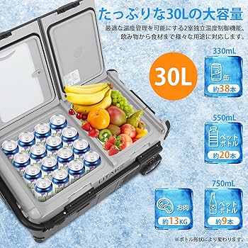 Amazon.co.jp: Litake 車載冷蔵庫 30L コンプレッサー式